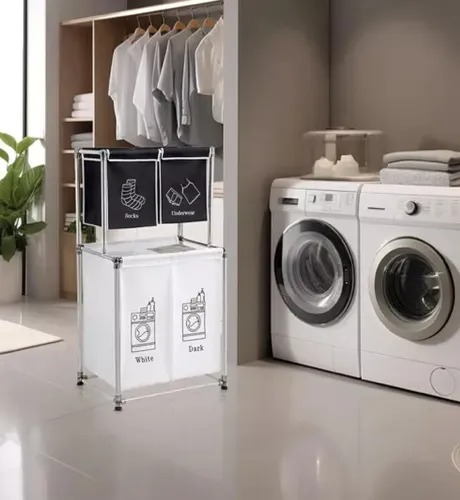 Miniatura 2 de Canasto Para La Ropa Sucia 4 Divisiones